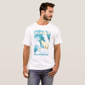 Eisbären u. CUB - Denali Nationalpark, Alaska T-Shirt (Vorne ganz)