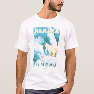 Eisbären u. CUB - Juneau, Alaska T-Shirt