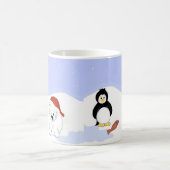 Eisbären und Pinguine Kaffeetasse (Mittel)