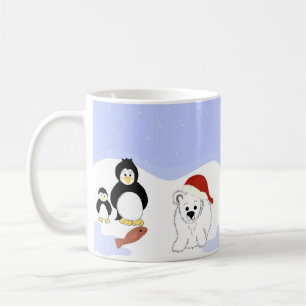 Eisbären und Pinguine Kaffeetasse