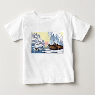 Eisbären, Walrosse und Robben Baby T-shirt