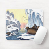 Eisbären, Walrosse und Robben Mousepad (Mit Mouse)