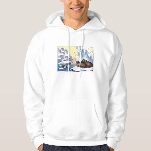 Eisbären, Walrus und Siegel Hoodie (Vorderseite)