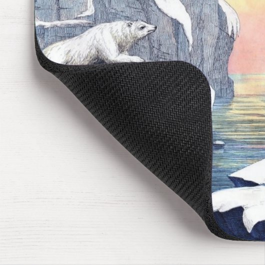 Eisbären, Walrus und Siegel Mousepad (Ecke)