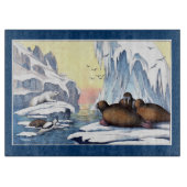 Eisbären, Walrus und Siegel Schneidebrett (Vorderseite)