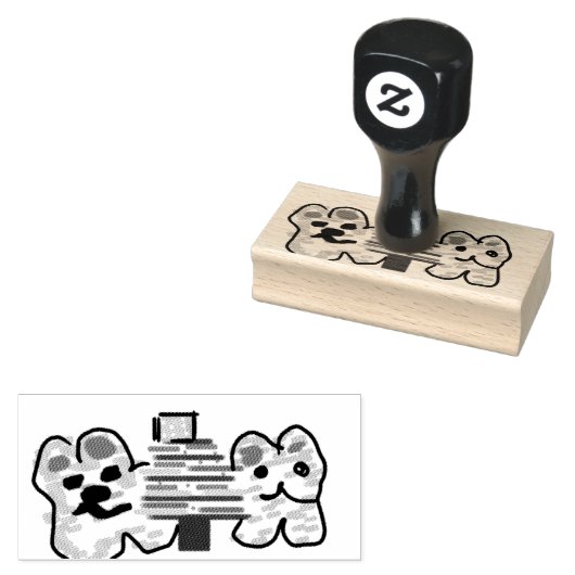 Eisbären Weihnachten Gummistempel (Stempel)