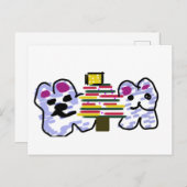 Eisbären Weihnachten Postkarte (Vorne/Hinten)