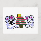 Eisbären Weihnachten Postkarte (Vorderseite)