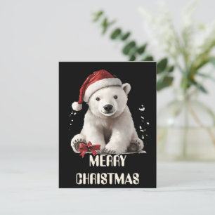 Eisbaren-Weihnachtskarte Feiertagskarte