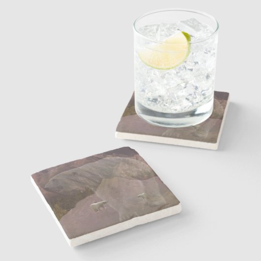 Eisbärenberg, Steinberg Untersetzer (Seitenansicht)