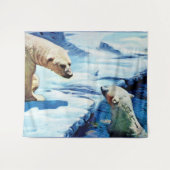 Eisbärendruck Wandteppich (Vorderseite (Horizontal))