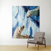 Eisbärendruck Wandteppich (Beispiel)