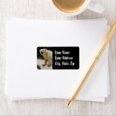 Eisbärengras Adressaufkleber (Insitu)