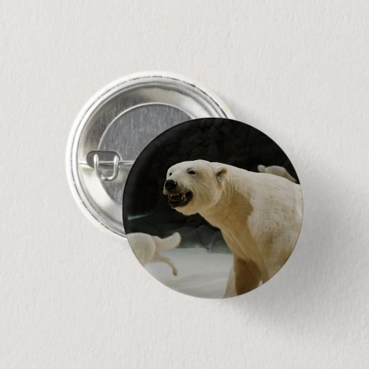 Eisbärengras Button (Vorne & Hinten)