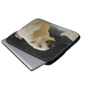 Eisbärengras Laptopschutzhülle (Vorne Knopf)