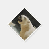 Eisbärengras Serviette (Ecke)