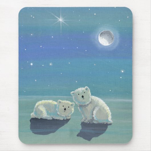 Eisbärenjunge-Mauspad Mousepad (Vorne)