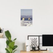 Eisbärenjungen spielen poster (Heimbüro)