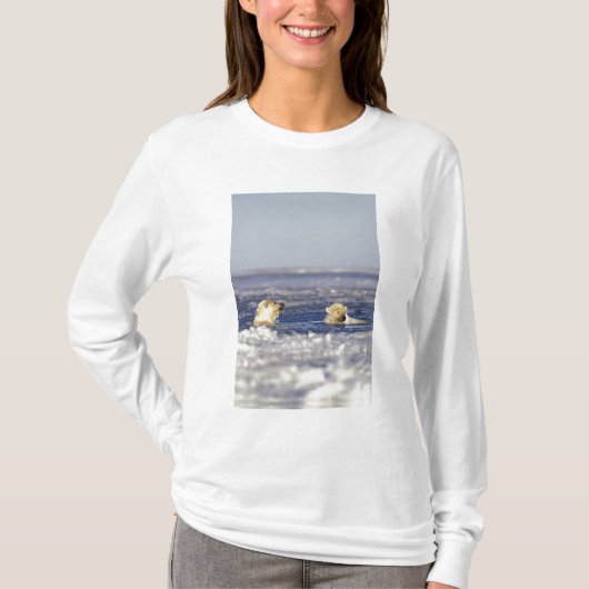 Eisbärenjungen spielen T-Shirt (Vorderseite)