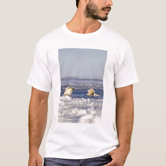 Eisbärenjungen spielen T-Shirt (Vorderseite)