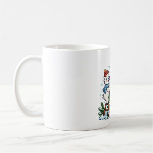 Eisbärenjunges schmückt Weihnachtsbaum Kaffeetasse