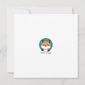 Eisbärenkarte Skaten Mitteilungskarte (Rückseite)