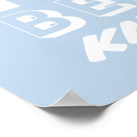 Eisbärenkunde Poster (Ecke)