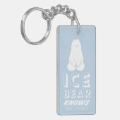 Eisbärenkunde Schlüsselanhänger (Vorderseite links)