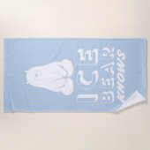 Eisbärenkunde Strandtuch (Vorderseite)