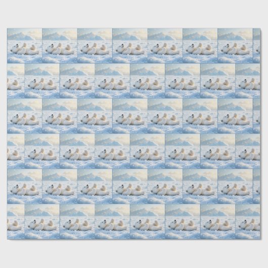 Eisbärenkuppe Geschenkpapier (Flach)