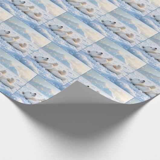 Eisbärenkuppe Geschenkpapier (Ecke)