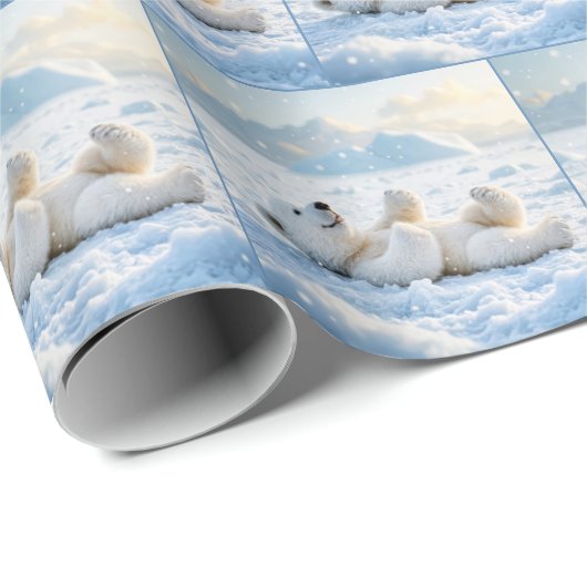 Eisbärenkuppe Geschenkpapier (Rolleneckpunkt)