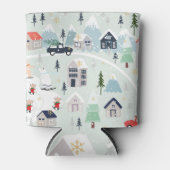 Eisbärenlandschaft, Weihnachtsgebirge. Dosenkühler (Vorderseite)