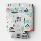 Eisbärenlandschaft, Weihnachtsgebirge. Dosenkühler (Rückseite)