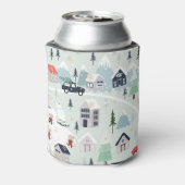 Eisbärenlandschaft, Weihnachtsgebirge. Dosenkühler (Kanne Rückseite)