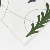 Eisbärenlandschaft, Weihnachtsgebirge. Fleecedecke (Ecke)