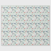 Eisbärenlandschaft, Weihnachtsgebirge. Geschenkpapier (Flach)