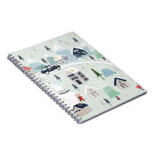 Eisbärenlandschaft, Weihnachtsgebirge. Notizblock (Rechte Seite)