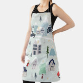 Eisbärenlandschaft, Weihnachtsgebirge. Schürze (InSitu)