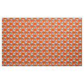 Eisbärenmusterdesign auf Orange Stoff (Yard (91,4 cm))
