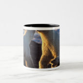Eisbärensäen mit Krübchen an der Seite, 1002 Küste Zweifarbige Tasse (Mittel)