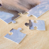 Eisbärensäte mit Naben auf Packeis an der Küste Puzzle (Seite)