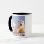 Eisbärensau mit Keule auf Packeis Tasse (Vorderseite Links)