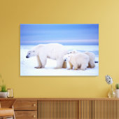 Eisbärensau mit Naben Leinwanddruck (Insitu (Wohnzimmer))