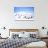 Eisbärensau mit Naben Leinwanddruck (Insitu (Schlafzimmer))