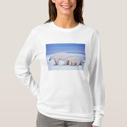 Eisbärensau mit Naben T-Shirt (Vorderseite)
