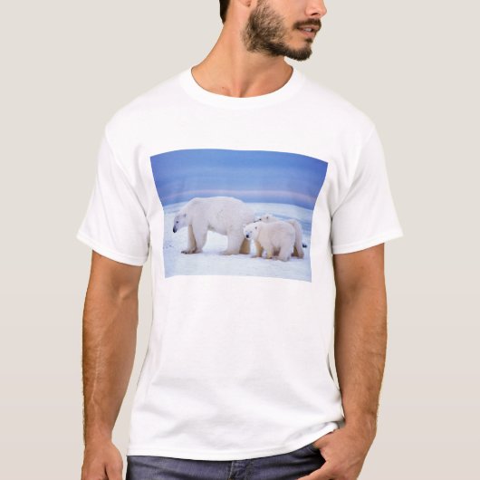 Eisbärensau mit Naben T-Shirt (Vorderseite)