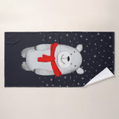 Eisbärenschnee Winter Badehandtuch (Badehandtuch)