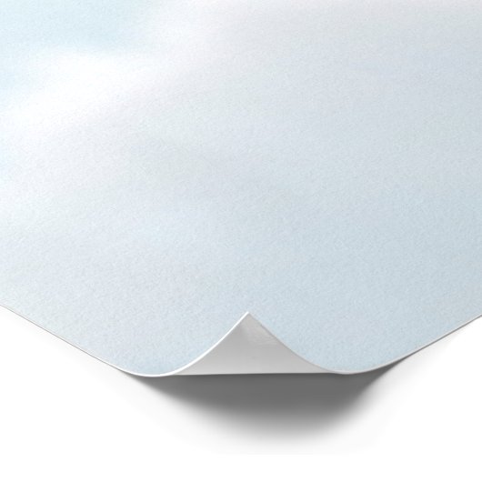 Eisbärenschwanz im Sommereis Poster (Ecke)