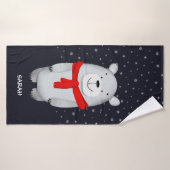 Eisbärenseeschnee Personalisiert Badehandtuch (Badehandtuch)